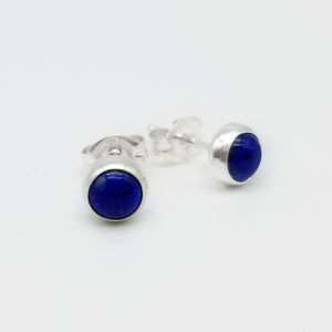 Lapis Lazuli Stud Earrings - 5mm