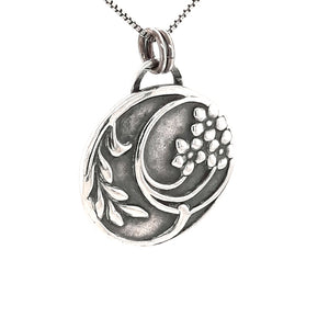 Swirling Flowers and Branch Pendant | Vintage Modern Collection